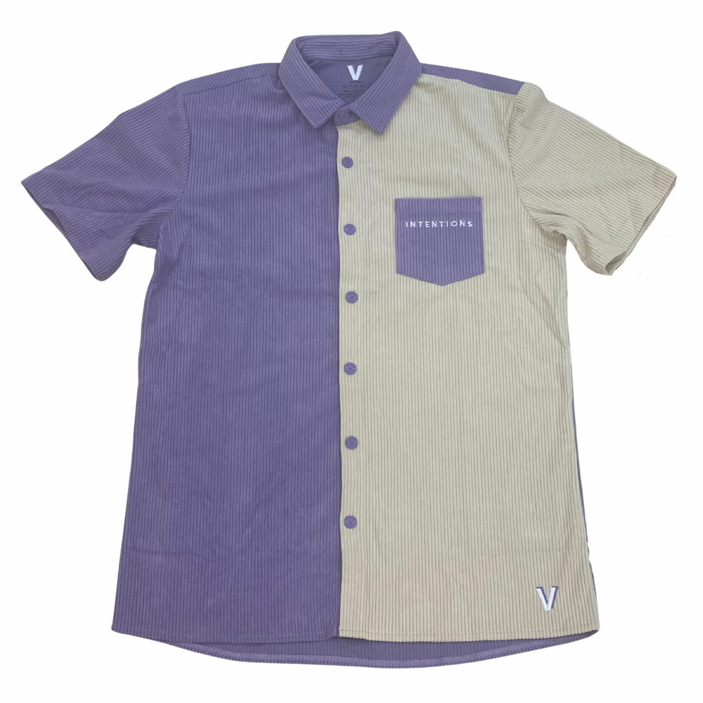 Lavender & Crème | Corduroy Button Up