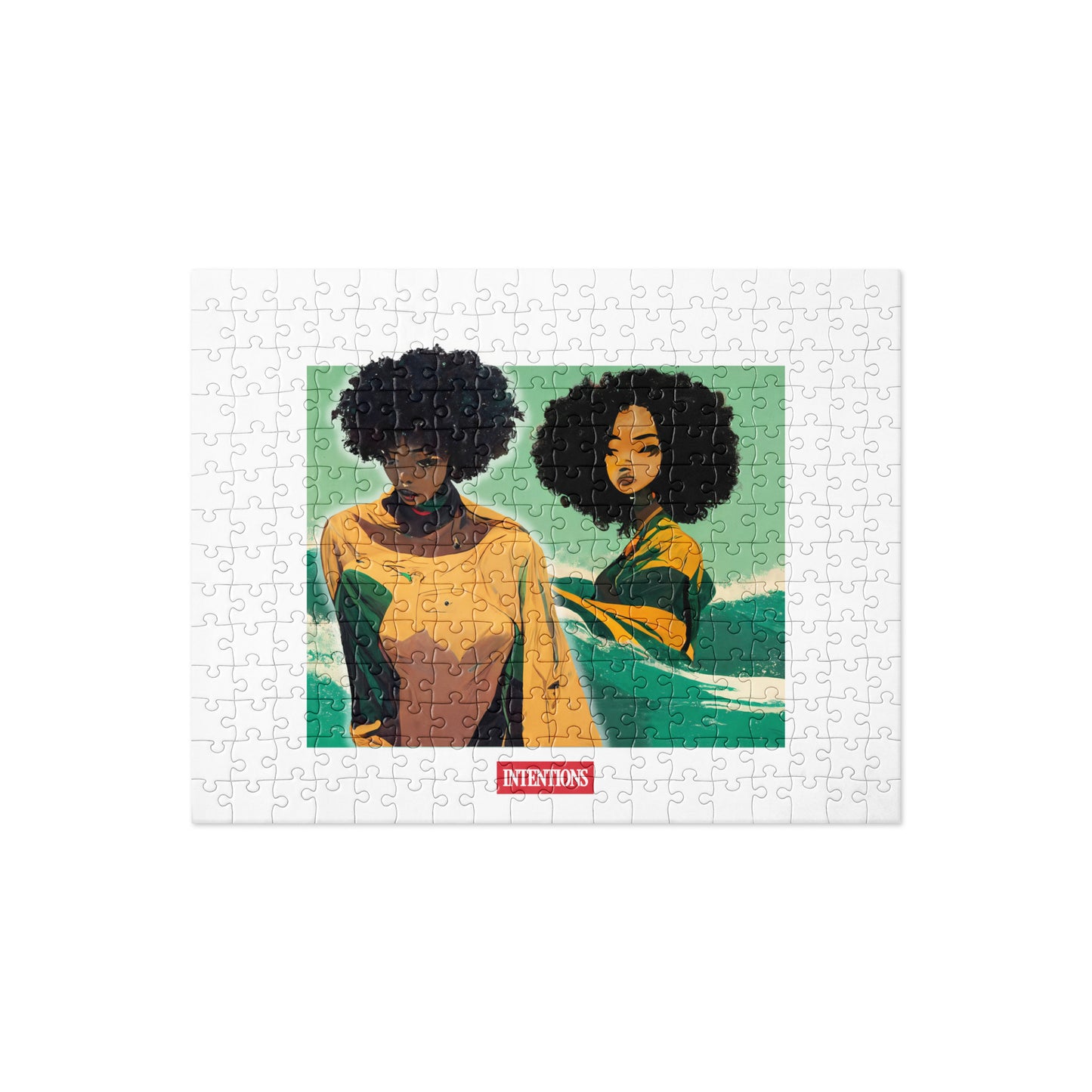BLACK GIRLS SURF Jigsaw Puzzle